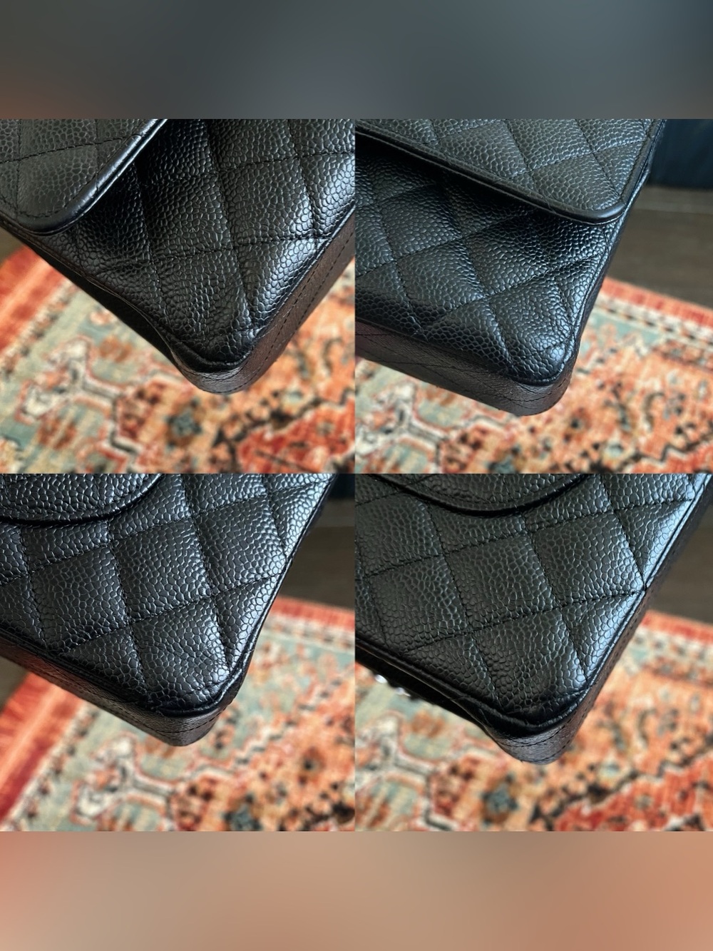 Chanel Classic Medium Caviar Double Flap Bag - Picture 7 of 10